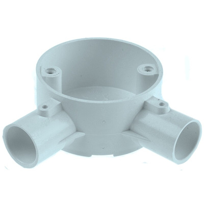 Schneider Electric Angle Box, Conduit Fitting, 20mm Nominal Size, uPVC, White