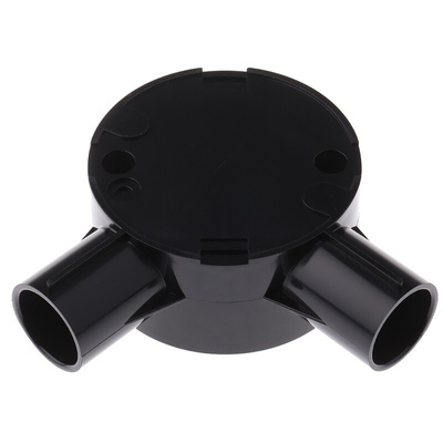 Schneider Electric Angle Box, Conduit Fitting, 20mm Nominal Size, uPVC, Black