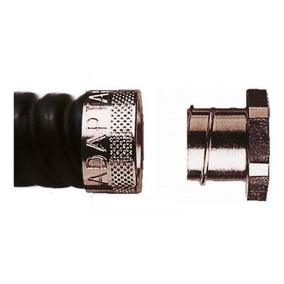Adaptaflex Smooth Entry Bush, Conduit Fitting, 20mm Nominal Size, Brass, Silver