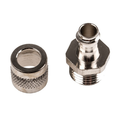Adaptaflex Straight, Conduit Fitting, 10mm Nominal Size, PG7, Brass, Silver