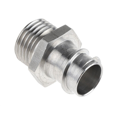 Kopex Straight, Conduit Fitting, 16mm Nominal Size, M16, 316 Stainless Steel, Metallic