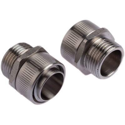 Kopex Straight, Conduit Fitting, 20mm Nominal Size, M20, 316 Stainless Steel, Metallic