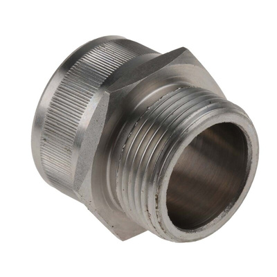 Kopex Straight, Conduit Fitting, 25mm Nominal Size, M25, 316 Stainless Steel, Metallic