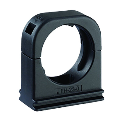 Kopex Conduit Clip, Conduit Fitting, 50mm Nominal Size, Nylon 12, Black