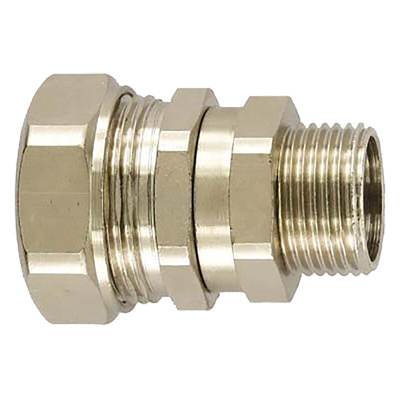 Flexicon Swivel, Conduit Fitting, 32mm Nominal Size, M32, Brass