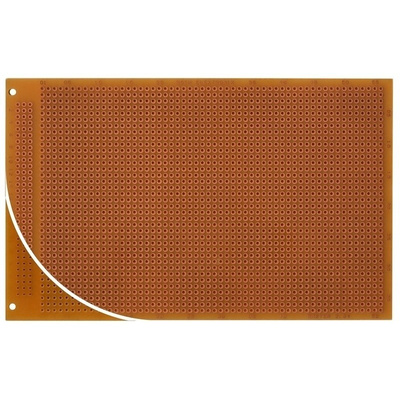RE060-HP, Single Sided DIN 41612 C Matrix Board FR2 with 37 x 56 1mm Holes, 2.54 x 2.54mm Pitch, 160 x 100 x 1.5mm