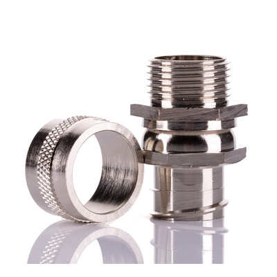 RS PRO Swivel, Conduit Fitting, 20mm Nominal Size, M20, Brass, Silver