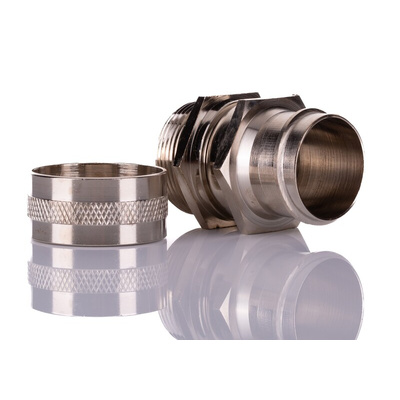 RS PRO Swivel, Conduit Fitting, 32mm Nominal Size, M32, Brass, Silver