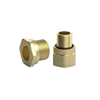 Peppers Adapter, Cable Conduit Fitting, 1 NPT in, 20 mm, Brass, Brass