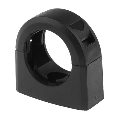 Adaptaflex Conduit Clip, Conduit Fitting, 25mm Nominal Size, Nylon 66, Black