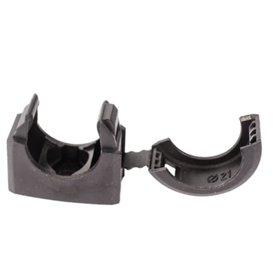 Adaptaflex Conduit Clip, Conduit Fitting, 32mm Nominal Size, Nylon 66, Black