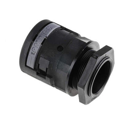PMA Straight, Conduit Fitting, 36mm Nominal Size, M40, PA 6, Black