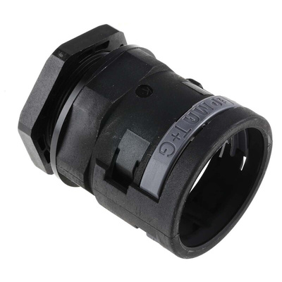 PMA Straight, Conduit Fitting, 36mm Nominal Size, M40, PA 6, Black