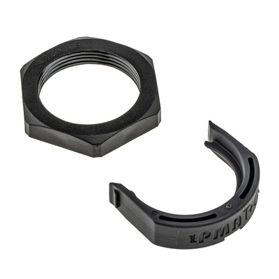 PMA Straight, Conduit Fitting, 29mm Nominal Size, M32, PA 6, Black