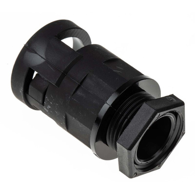 PMA Straight, Conduit Fitting, 17mm Nominal Size, M20, PA 6, Black