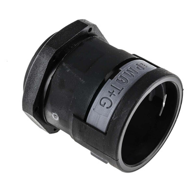 PMA Straight, Conduit Fitting, 29mm Nominal Size, PG29, PA 6, Black