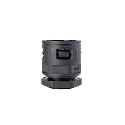 RS PRO Fixed Straight, Conduit Fitting, 29mm Nominal Size, M32x1.5, Polyamide, Black