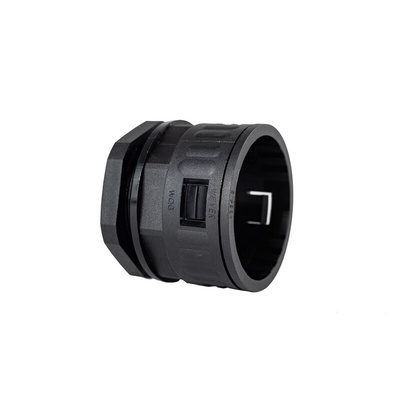 RS PRO Fixed Straight, Conduit Fitting, 48mm Nominal Size, M50 x 1.5, Polyamide, Black