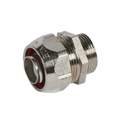 Legrand Straight Male, Conduit Fitting, 16mm Nominal Size, PG16, Brass, Metallic