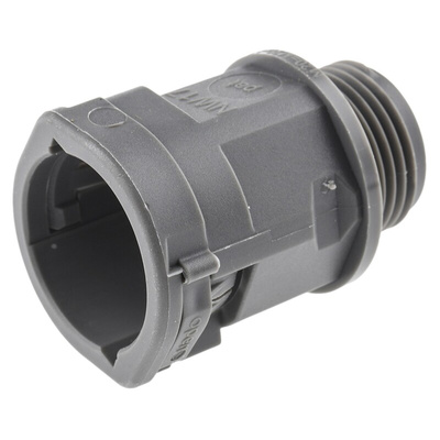 PMA Straight, Conduit Fitting, 20mm Nominal Size, M20, PA 6, Grey