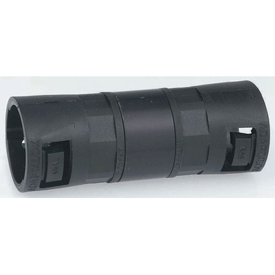 Adaptaflex Swivel Coupler, Conduit Fitting, 16mm Nominal Size, Nylon 66, Black