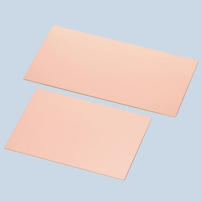 10, Single-Sided Plain Copper Ink Resist Board FR2 With 35μm Copper Thick, 75 x 100 x 1.6mm