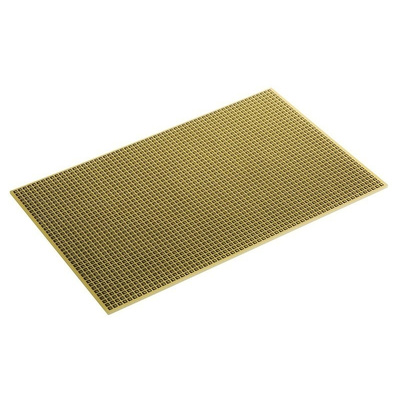 AGP10, Single Sided Matrix Board FR4 with 1mm Holes 2.54 x 2.54mm Pitch, 160 x 100 x 1.6mm