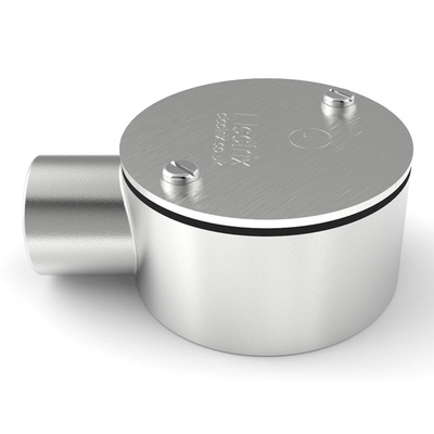 RS PRO Terminal Box, Conduit Fitting, 25mm Nominal Size, 316 Stainless Steel, Silver