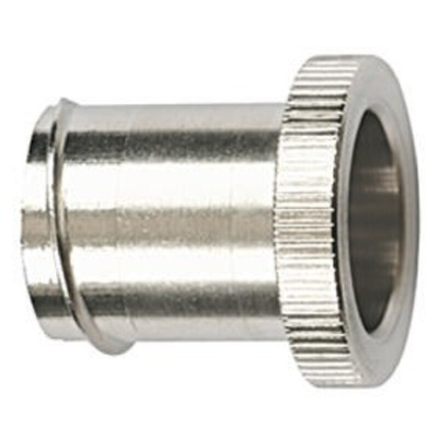 HellermannTyton End Insert, Conduit Fitting, 20mm Nominal Size, M20, Brass, Silver