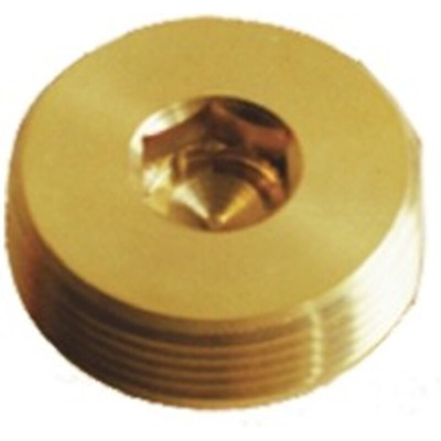 Kopex Stopping Plug, Conduit Fitting, 25mm Nominal Size, M25, Brass