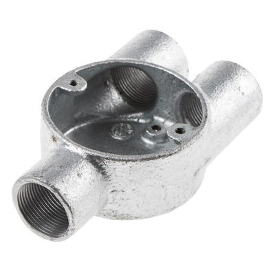 RS PRO Y Box, Conduit Fitting, 25mm Nominal Size, Steel