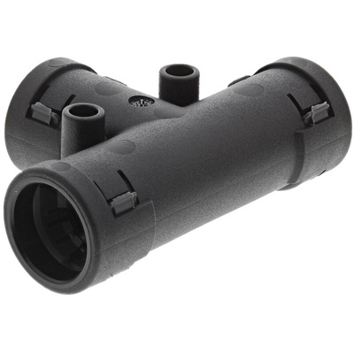 PMA T Piece, Conduit Fitting, NW12 x 3 Nominal Size, PA 6, Black