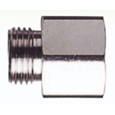 Adaptaflex Thread Converter, Conduit Fitting, PG21 → M20, Brass, Silver