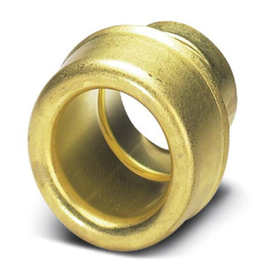 Phoenix Contact End Sleeve, Conduit Fitting, 17mm Nominal Size, Brass, Brass