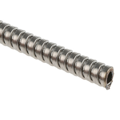 Kopex Flexible Conduit, 3mm Nominal Diameter, Stainless Steel, Metal