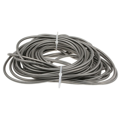 Kopex Flexible Conduit, 5mm Nominal Diameter, Stainless Steel, Metal
