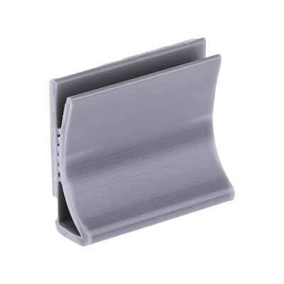 RS PRO Grey PVC Flat Cable Clamp, 8mm Max. Bundle