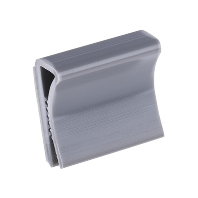 RS PRO Grey PVC Flat Cable Clamp, 8mm Max. Bundle
