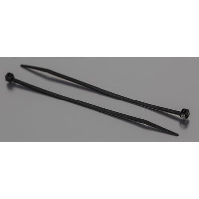 RS PRO Cable Tie, 150mm x 3.6 mm, Black Nylon, Pk-1000