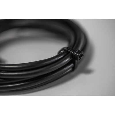 RS PRO Cable Tie, 150mm x 3.6 mm, Black Nylon, Pk-1000