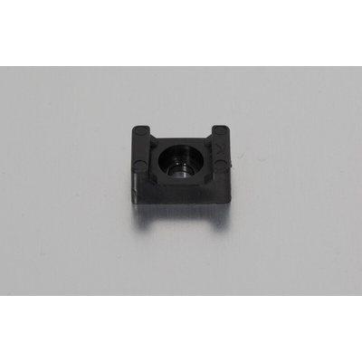 RS PRO Black Cable Tie Mount 10 mm x 15mm, 4.8mm Max. Cable Tie Width