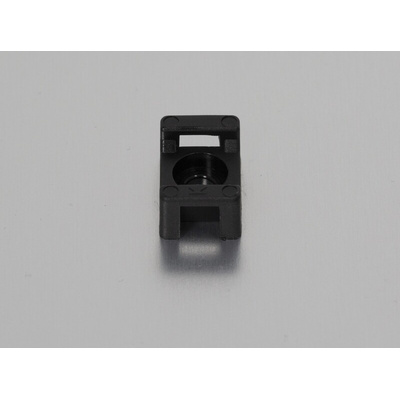 RS PRO Black Cable Tie Mount 10 mm x 15mm, 4.8mm Max. Cable Tie Width