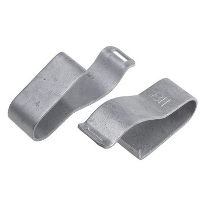 RS PRO Silver Galvanised Steel Cable Clamp, 20mm Max. Bundle