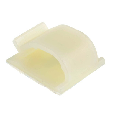 RS PRO Natural Nylon Cable Clip, 15.75mm Max. Bundle
