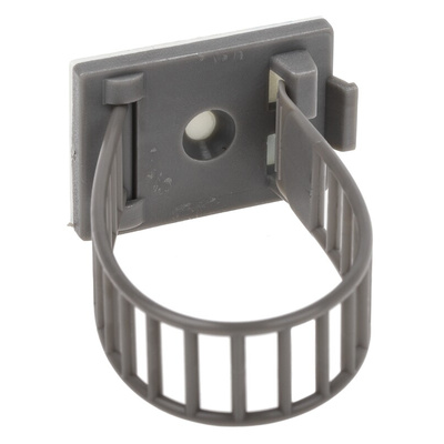 RS PRO Grey Nylon Adjustable Clamp, 26mm Max. Bundle