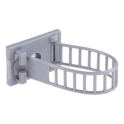 RS PRO Grey Nylon Adjustable Clamp, 22mm Max. Bundle