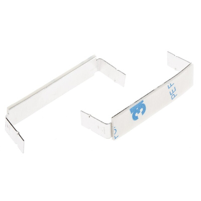 RS PRO Natural Aluminium Open Arm Clip, 10mm Max. Bundle