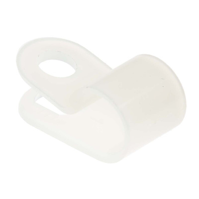 RS PRO Natural Nylon Cable Clamp, 6.35mm Max. Bundle