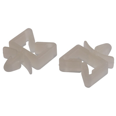 RS PRO White Nylon Saddle Clip, 10.2mm Max. Bundle