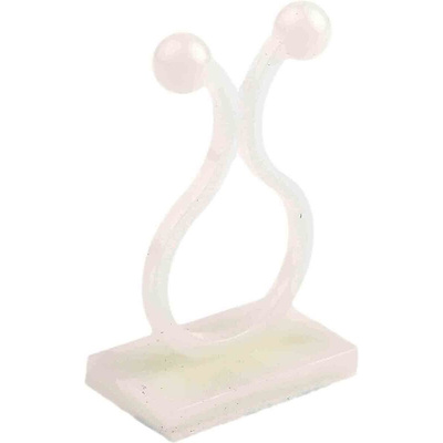 RS PRO Natural Nylon Bunny Clip, 12.7mm Max. Bundle